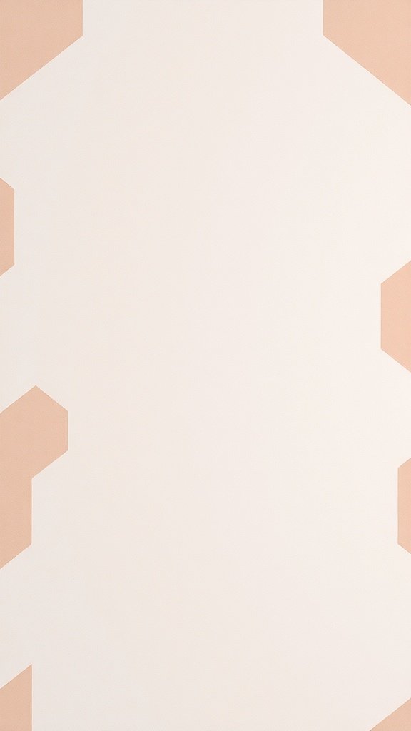 Soft geometric shapes in muted colors for a calming wallpaper design.