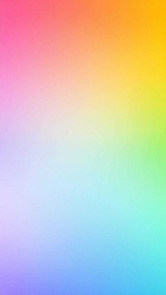 A vibrant rainbow gradient wallpaper.