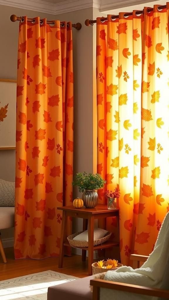 Harvest-Themed Curtains And Drapes