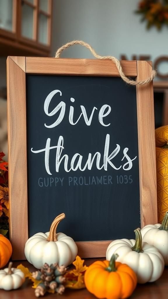 Rustic Chalkboard Signs With Seasonal Messages
