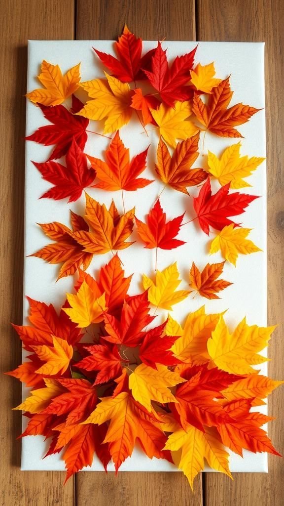Create Colorful Leaf Collage Art