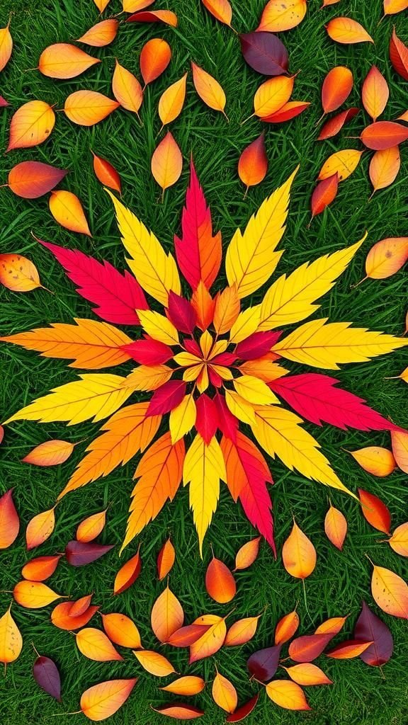 Create Leaf Mandala Patterns