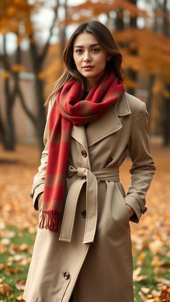Belted Scarf Style For Chic Layering