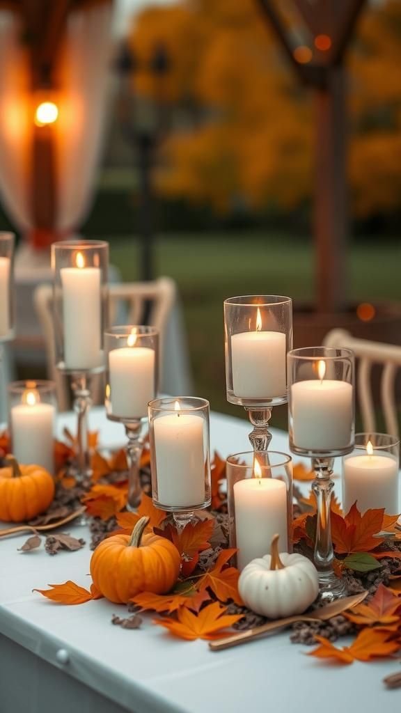 Warm Candlelight To Enhance The Autumn Ambiance