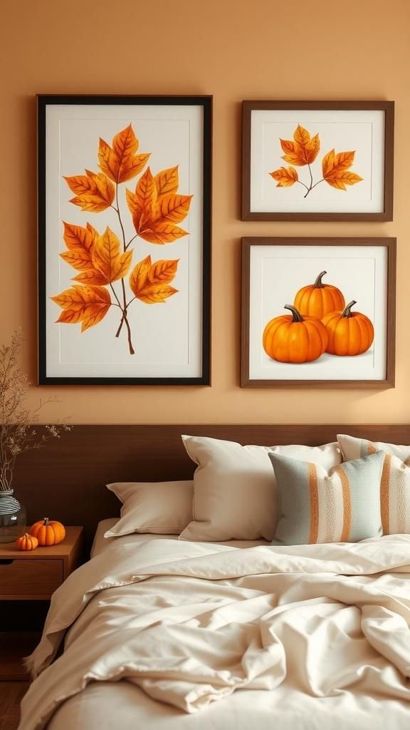 Add Autumn-Themed Wall Art and Prints