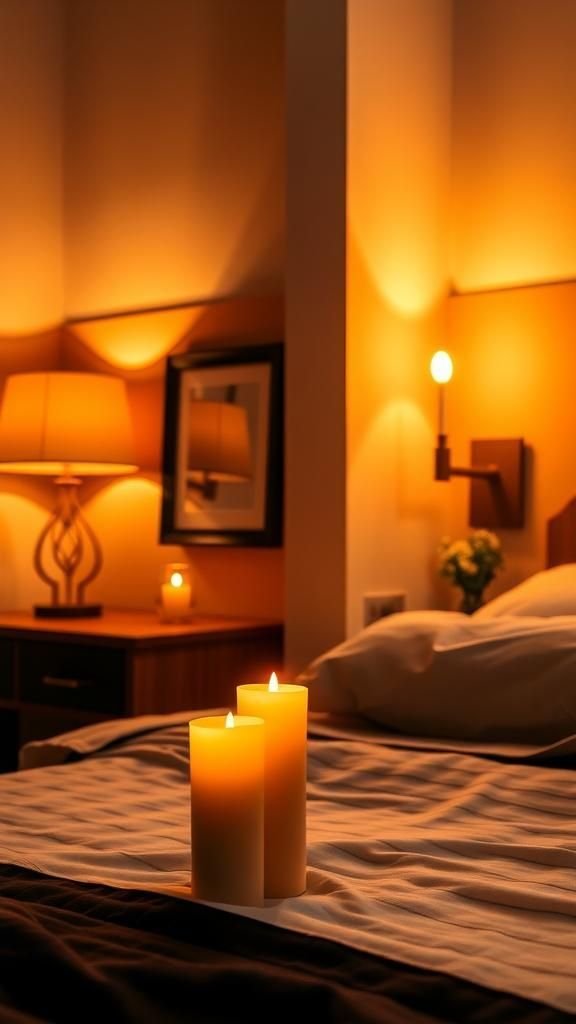 Use Soft, Ambient Lighting with Lamps and Candles