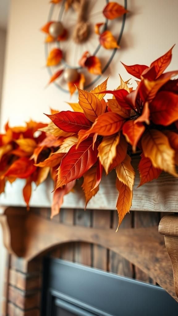 Leaf Garland to Brighten Doorways and Mantels