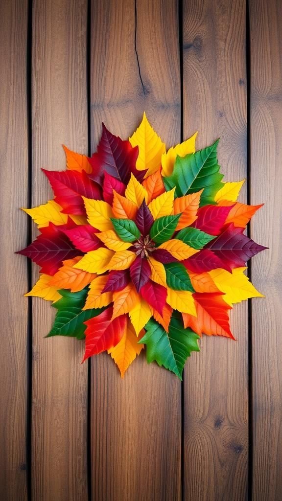 Leaf Mandalas for Meditative Creativity