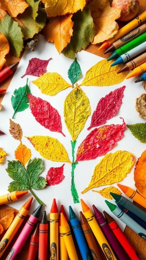 Leaf Rubbing Art for Kids’ Creative Fun