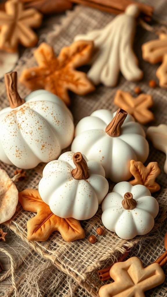 Pumpkin Spice Scented Clay Ornaments for Holiday Decor