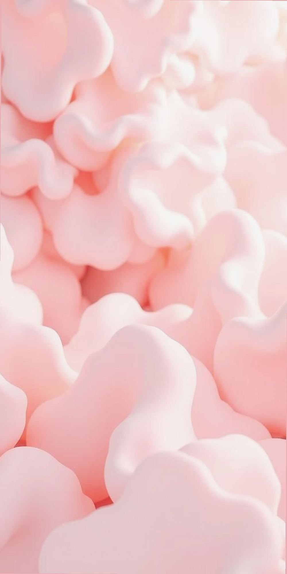 Blush Pink Clouds With Soft White Accents