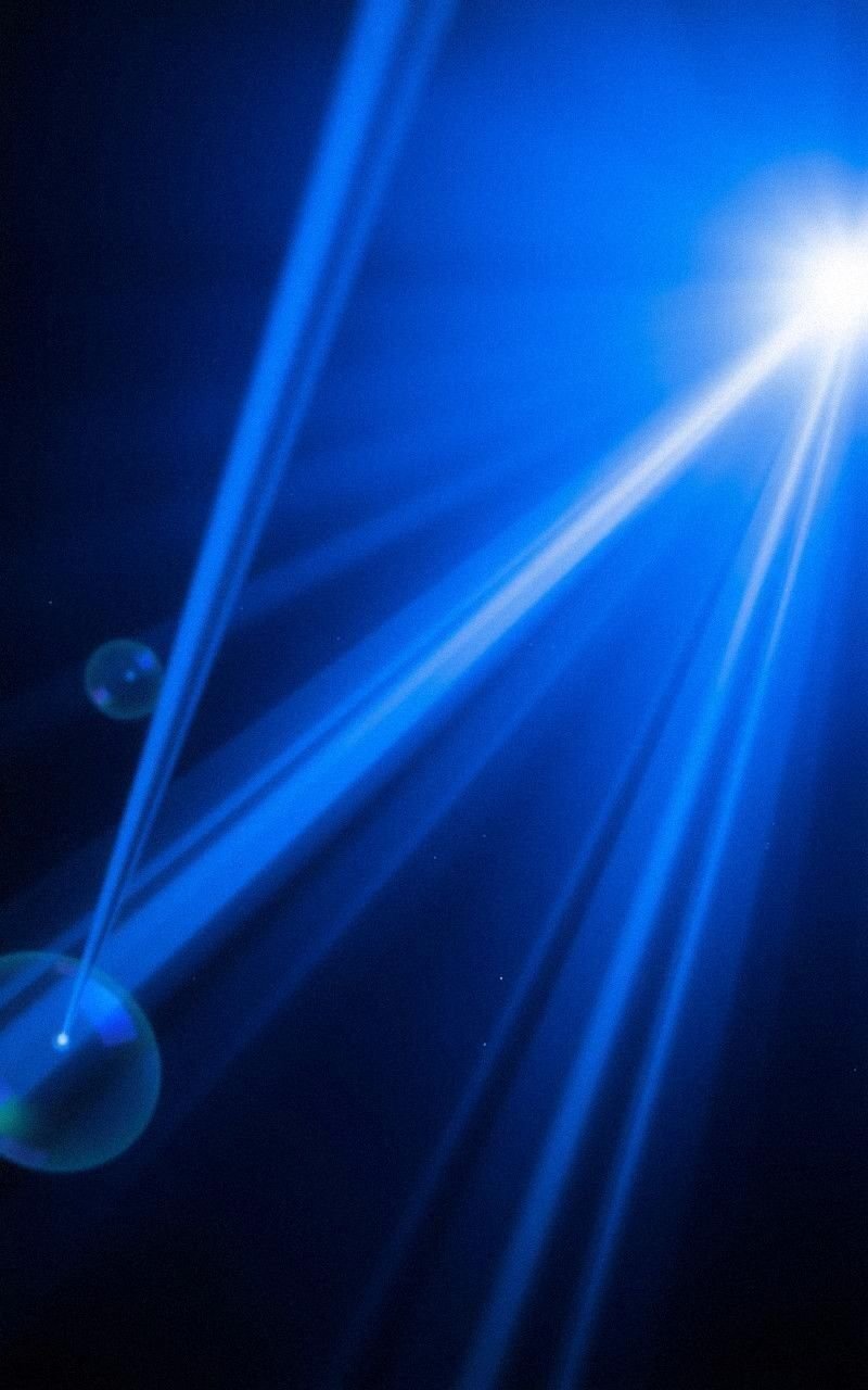 Electric Blue Galaxy Rays Piercing Darkness