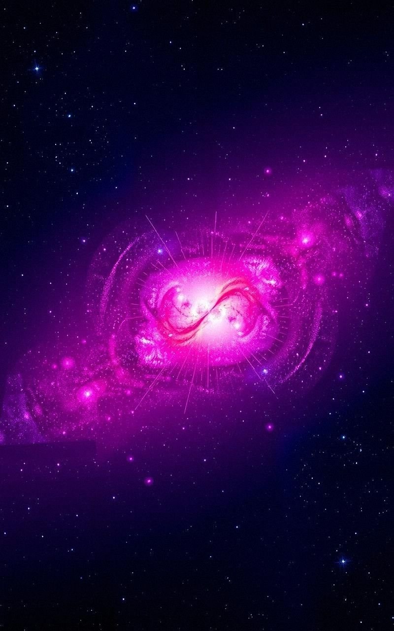 Electric Purple and Pink Starburst Galaxy
