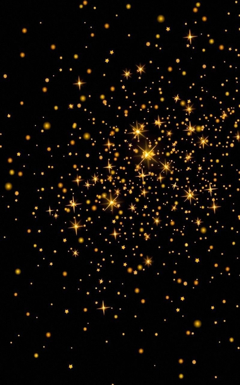 Golden Starfield Against Dark Universe