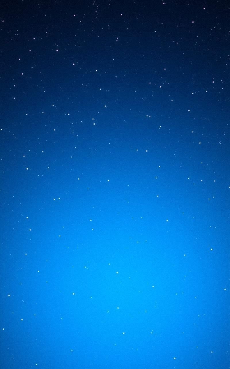 Mystical Blue Galaxy with Shimmering Stars