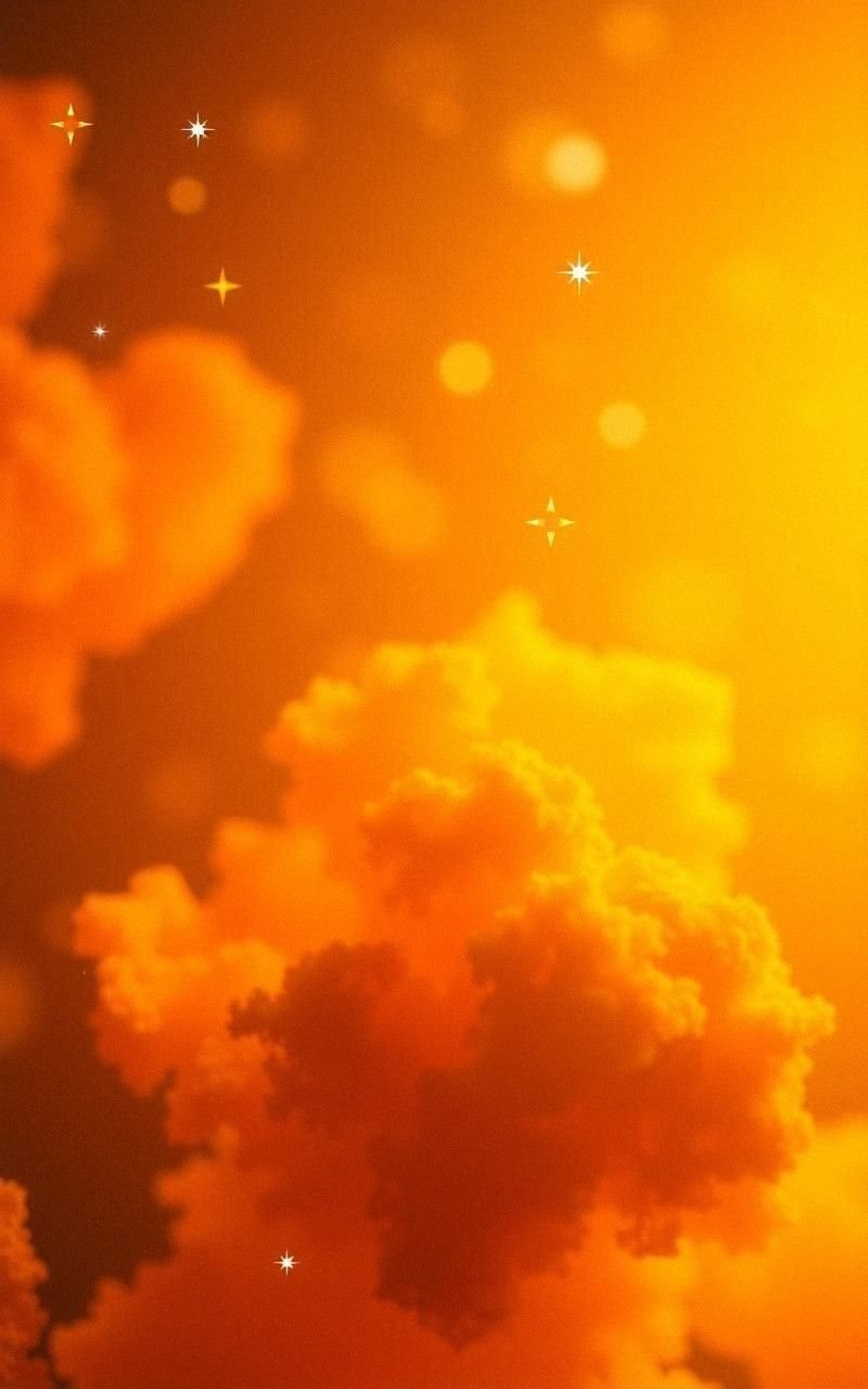 Radiant Orange and Yellow Cosmic Glow