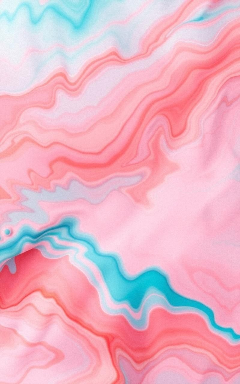 Blended Coral And Turquoise Watercolor Sky