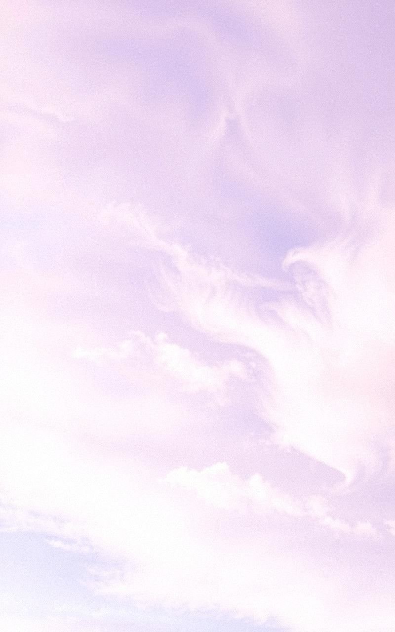 Pastel Lavender Sky With Wispy Clouds