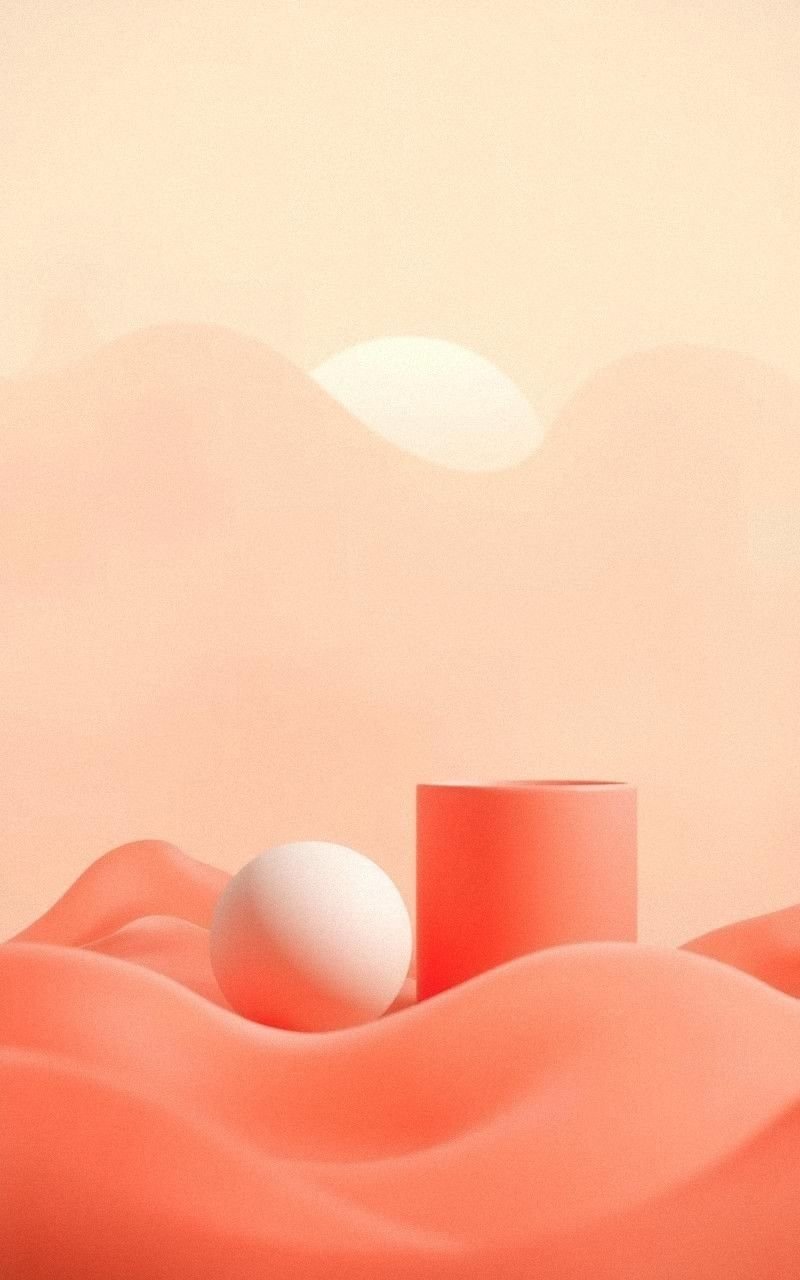 Soft Peach And Coral Sunset Gradient