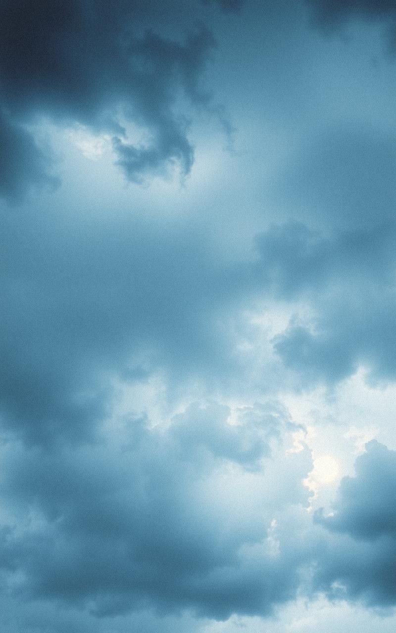 Stormy Gray Blues With Subtle Watercolor Texture