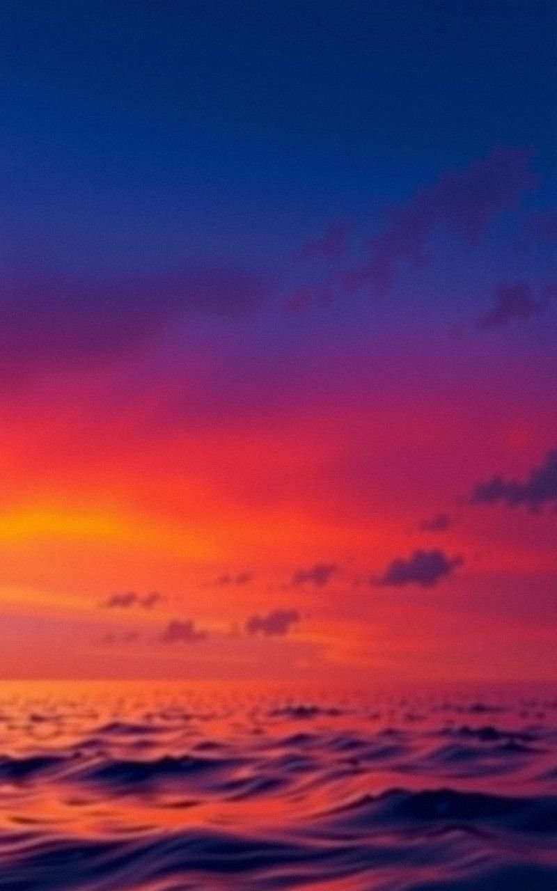 Vibrant Twilight With Deep Blues And Oranges