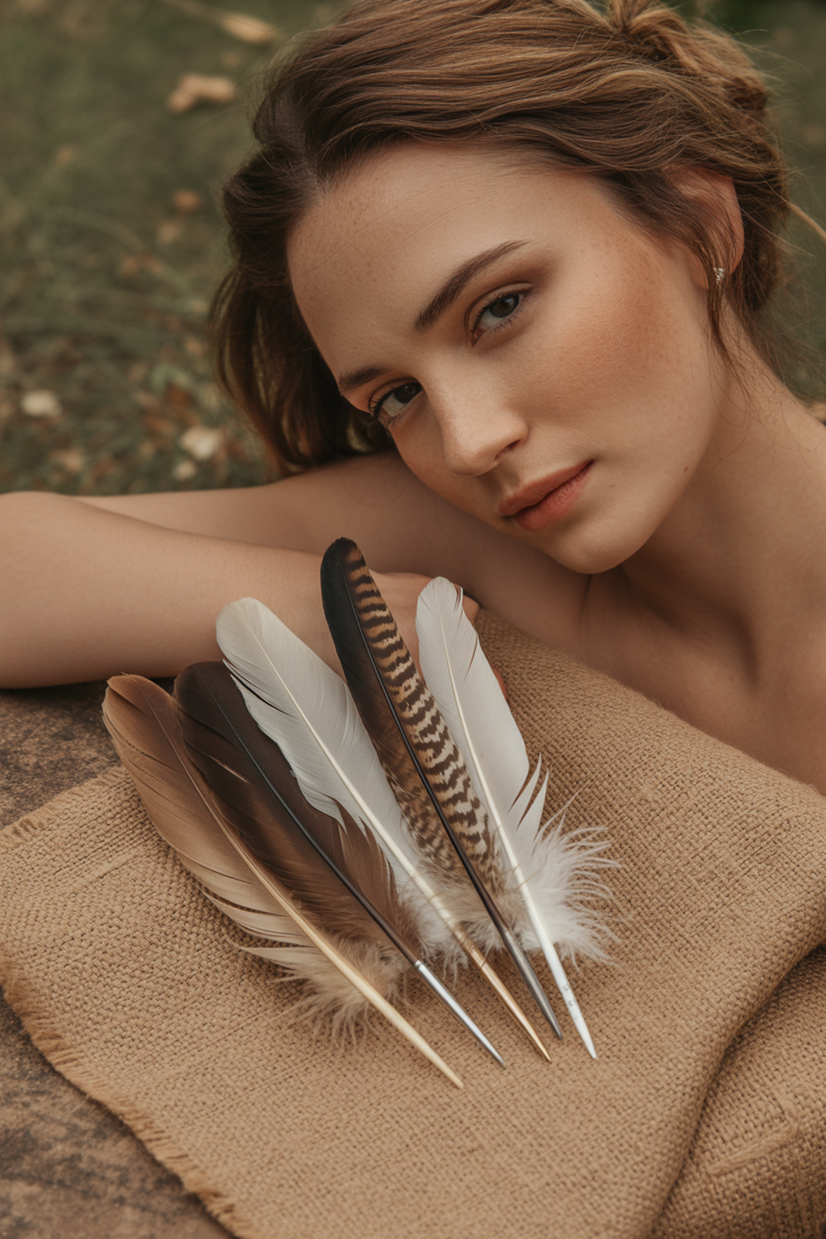 Bohemian Feather Hair Pins For Natural Charm