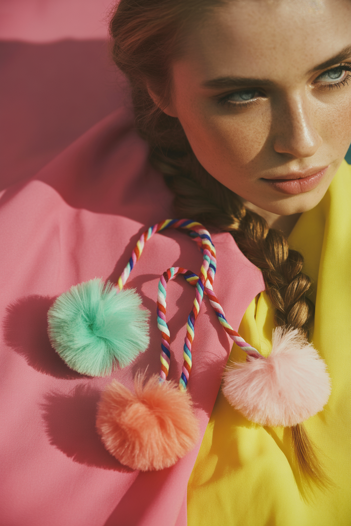 Playful Pom-Pom Hair Ties For Youthful Vibes