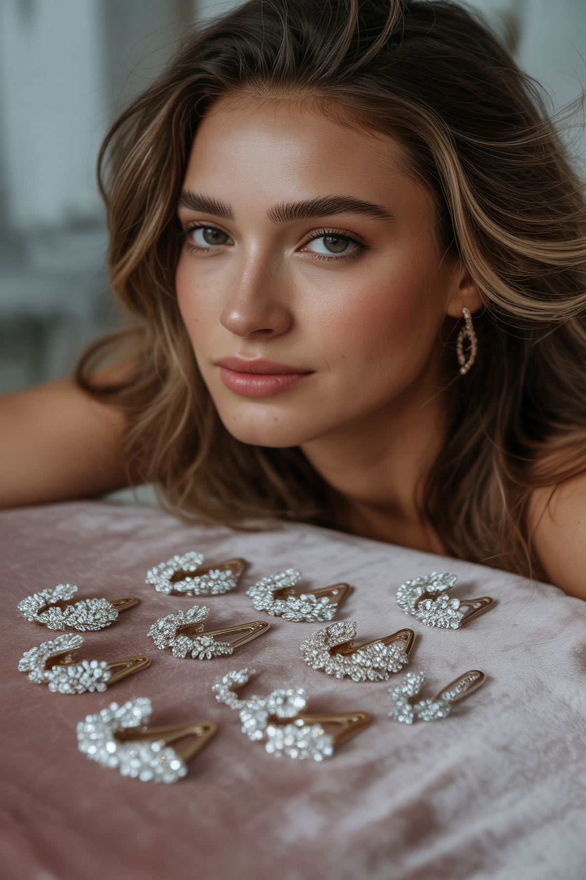 Sparkling Crystal Hair Clips For Glamorous Shine