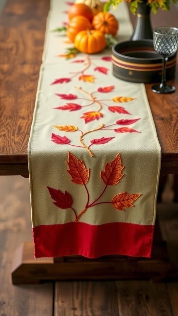 Layered Fabric Runners With Sheer Overlays