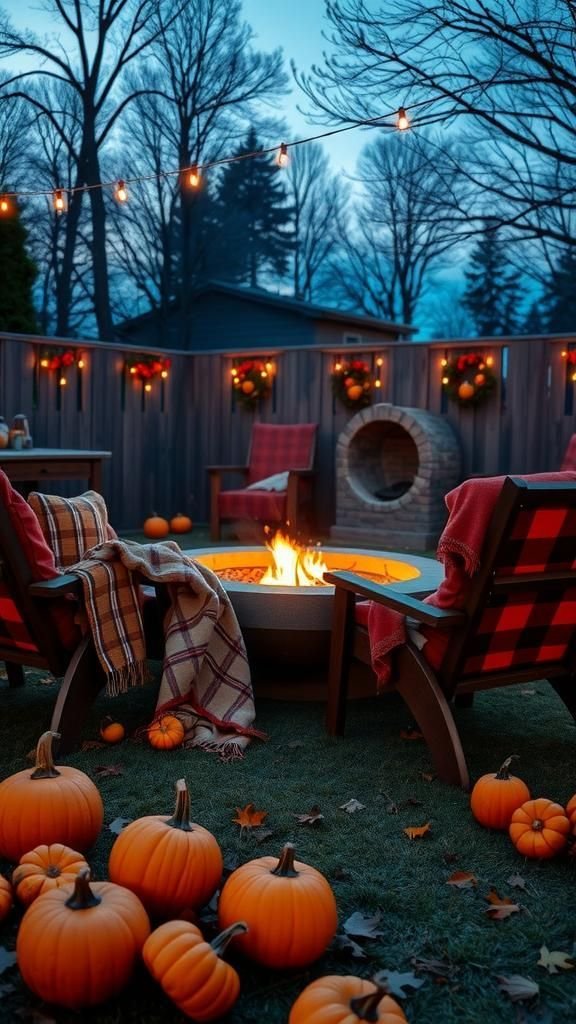 Cozy Fire Pit Gatherings With Warm Blankets