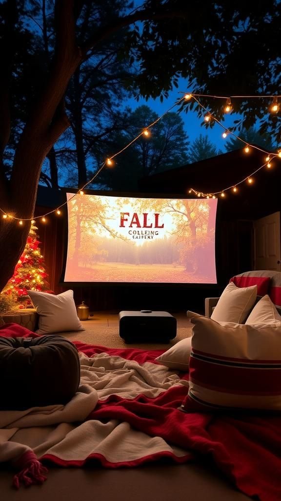 Outdoor Movie Night With Fall-Themed Films