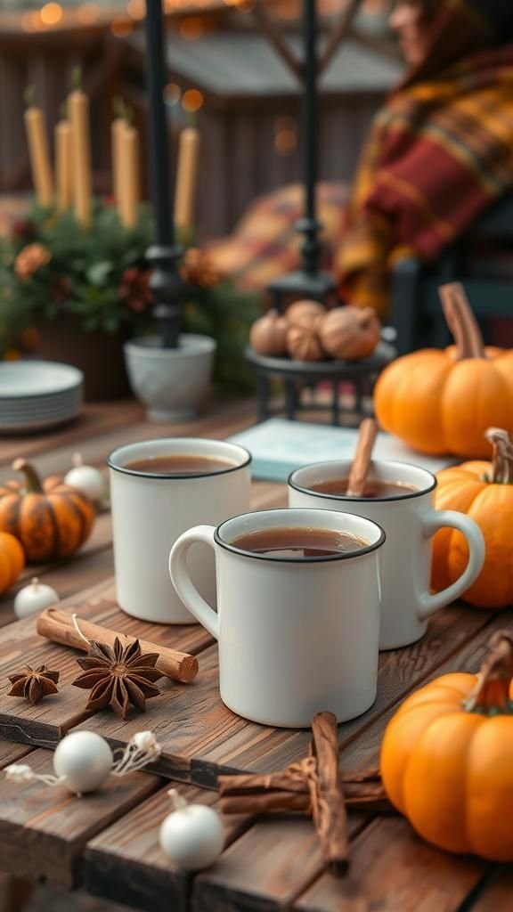 Seasonal Drink Station With Spiced Cider And More