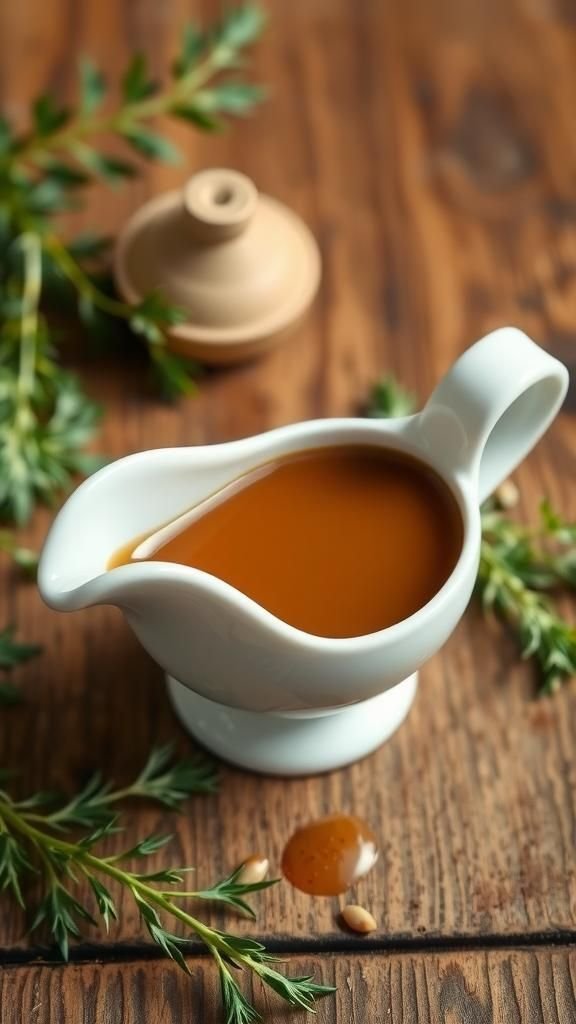 Homemade Gravy Using Pan Drippings And Stock