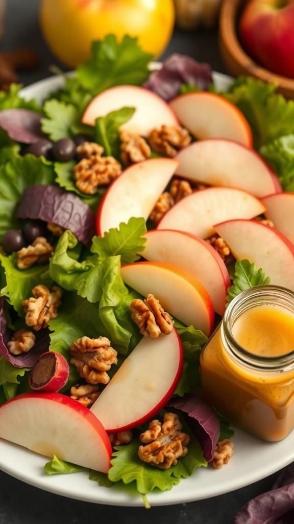 Seasonal Salad With Homemade Dressing