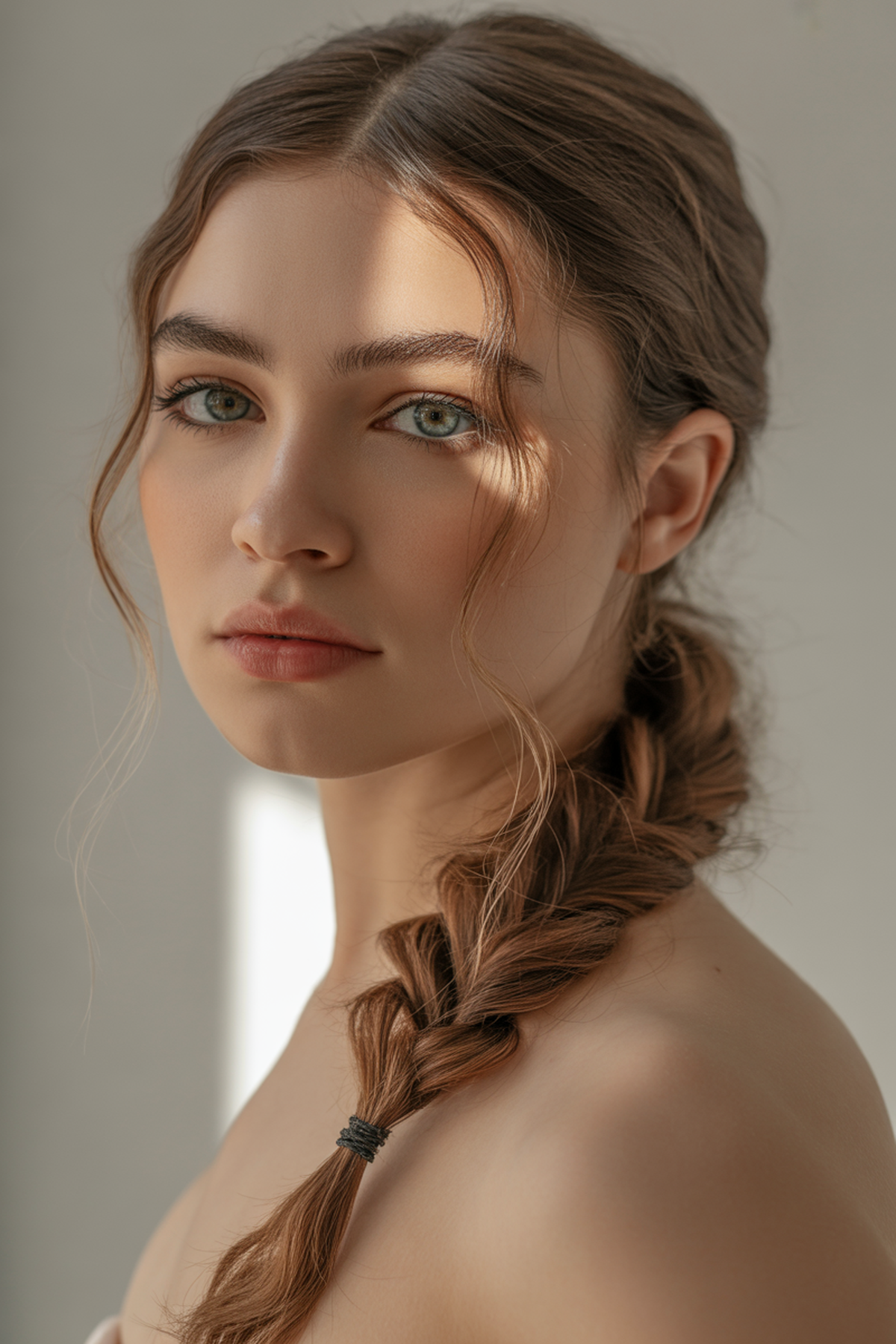 Fishtail Braid Over The Shoulder
