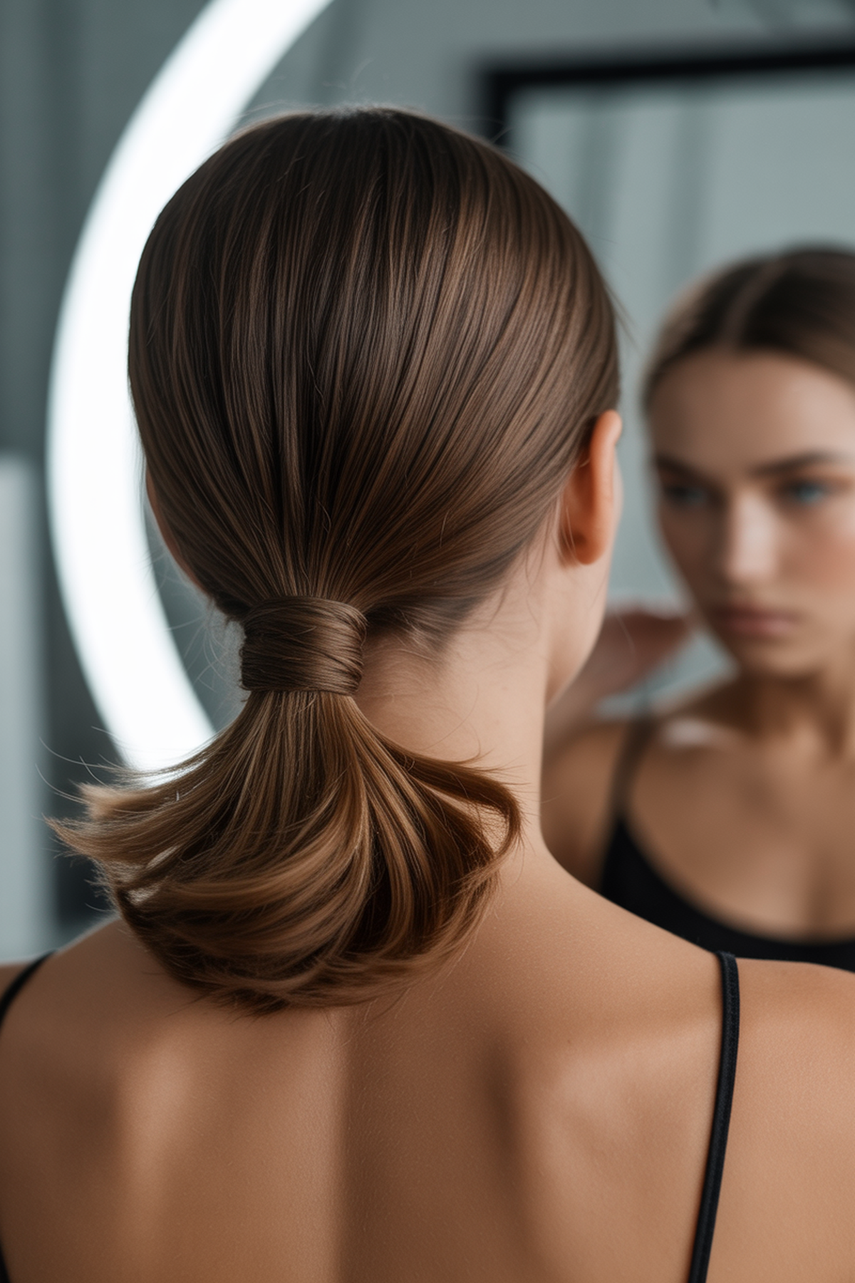 Sleek Low Ponytail With A Modern Twist