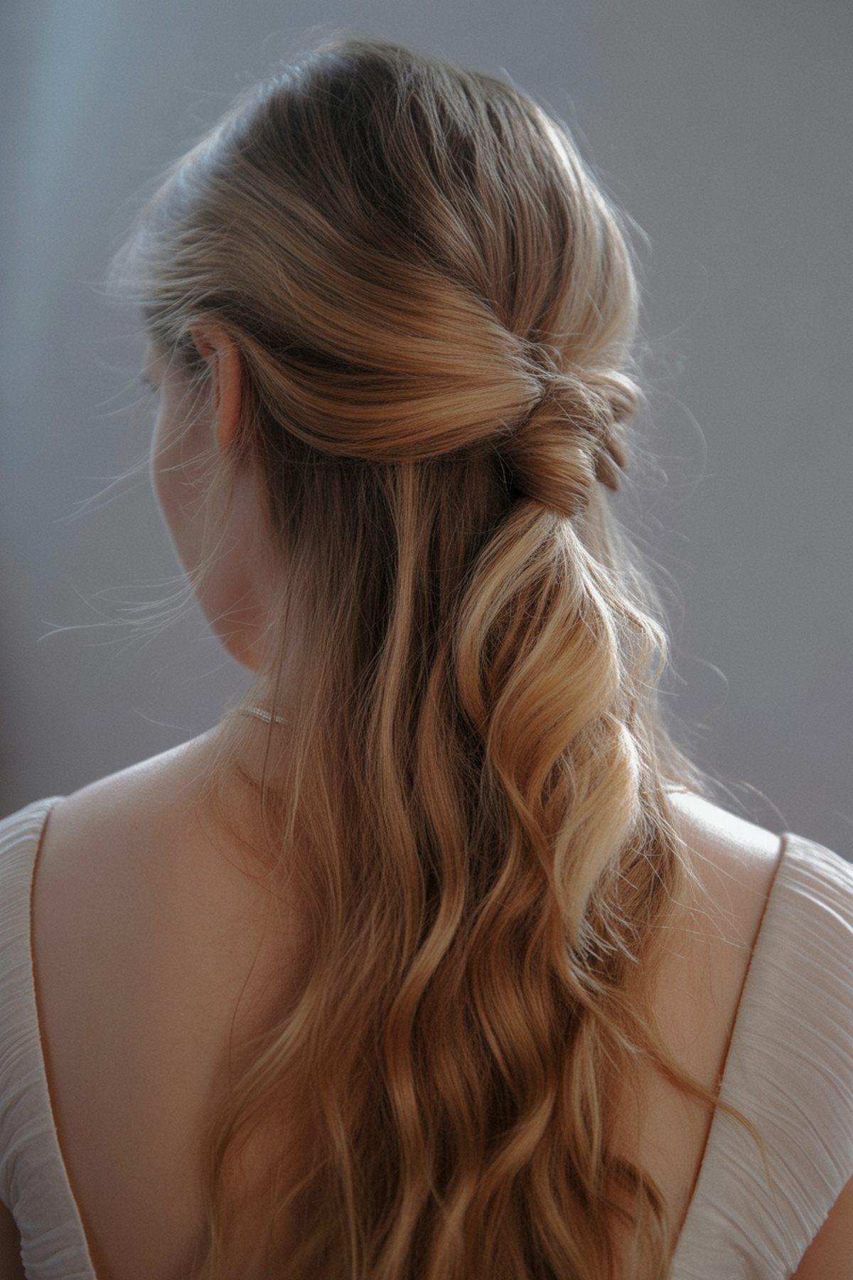 Twisted Half-Up Half-Down Style