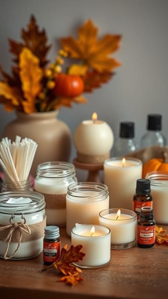 Harvest Spice Scented Candle Making