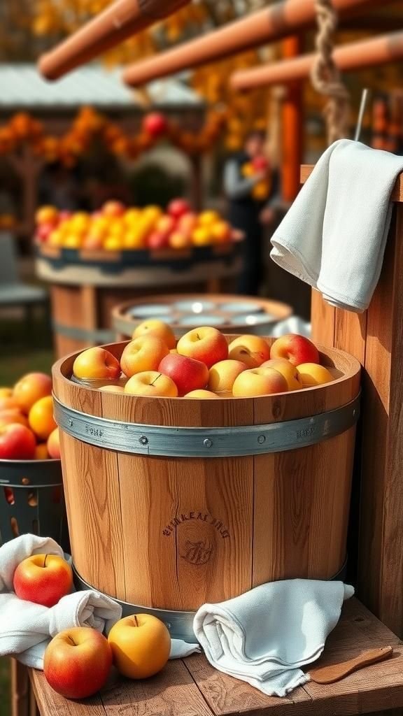 Interactive Apple Bobbing Station