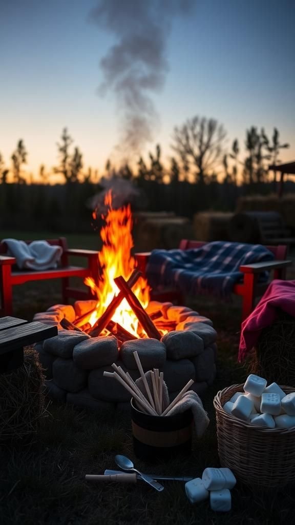 Outdoor Bonfire Gathering Area