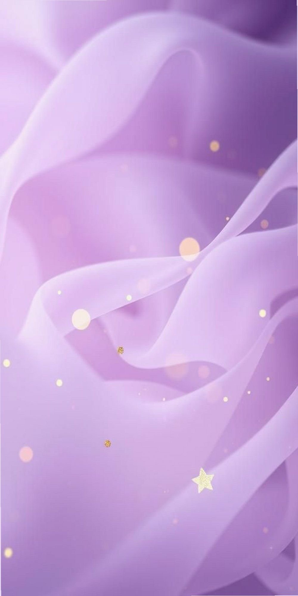 Lavender Mist with Soft Gold Stardust Highlights