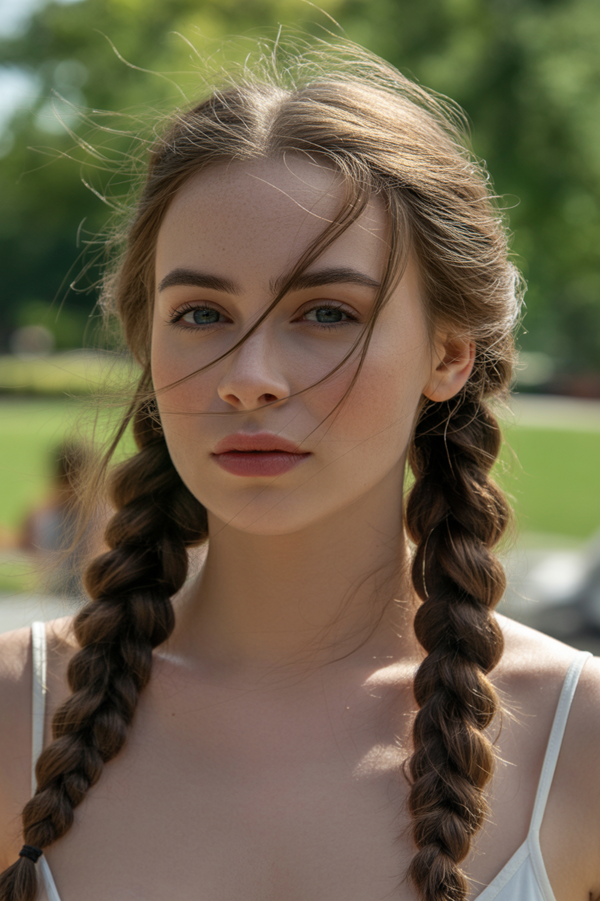 Double Braided Pigtails for Playful Comfort