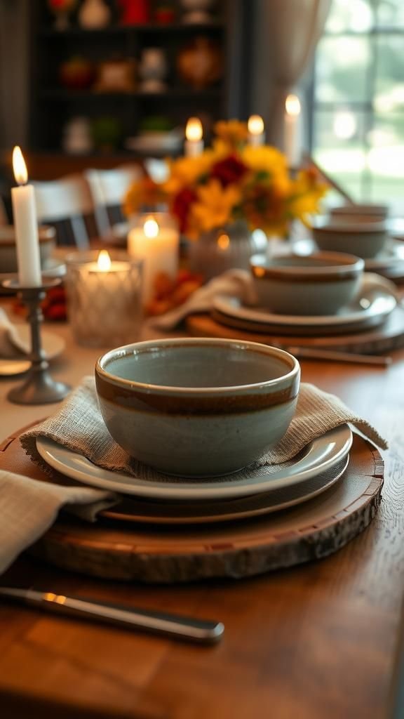 Add Layered Chargers For Depth And Warmth