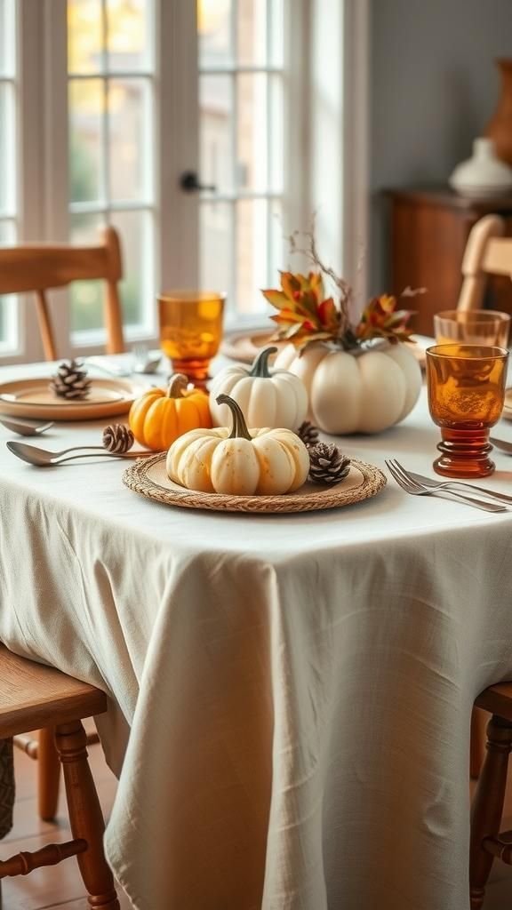 Natural Linen Tablecloths For Simple Elegance