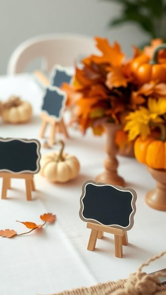 Rustic Chalkboard Place Cards For Personal Touch