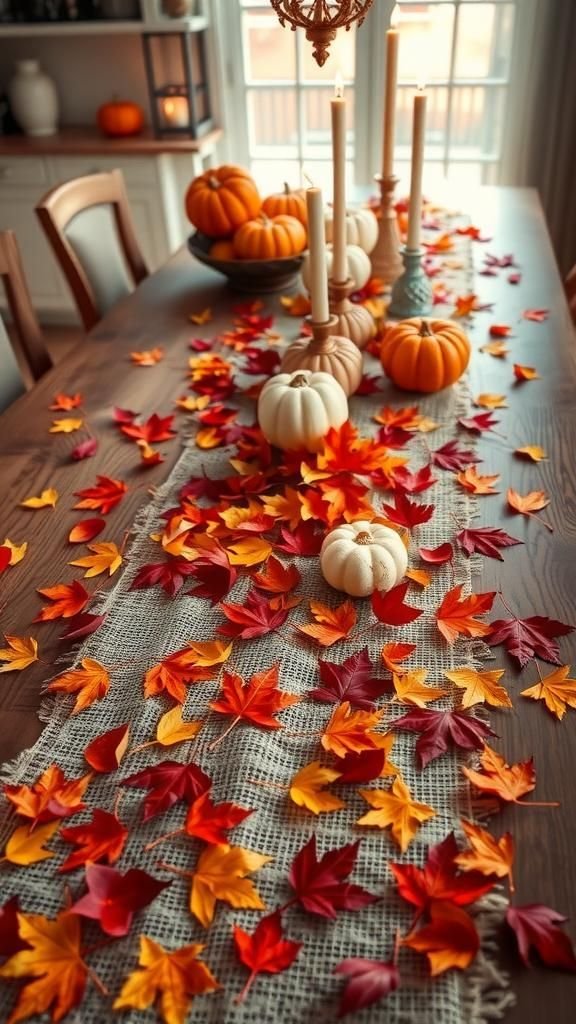 Scatter Autumn Leaves For Natural Decor