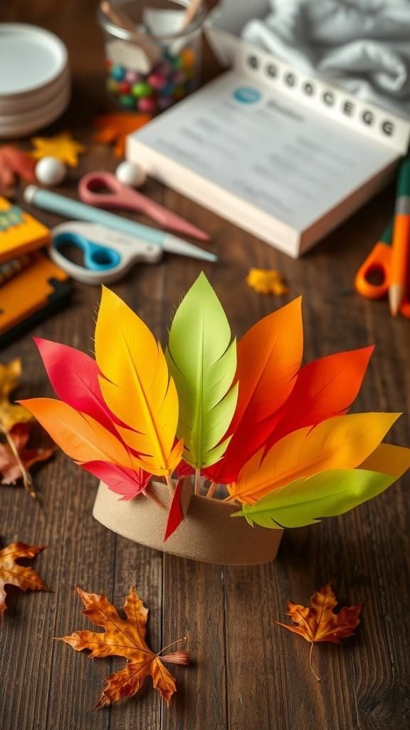 Turkey Feather Headband To Wear With Pride