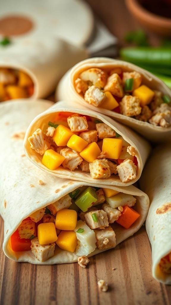 Thanksgiving Leftover Breakfast Burritos