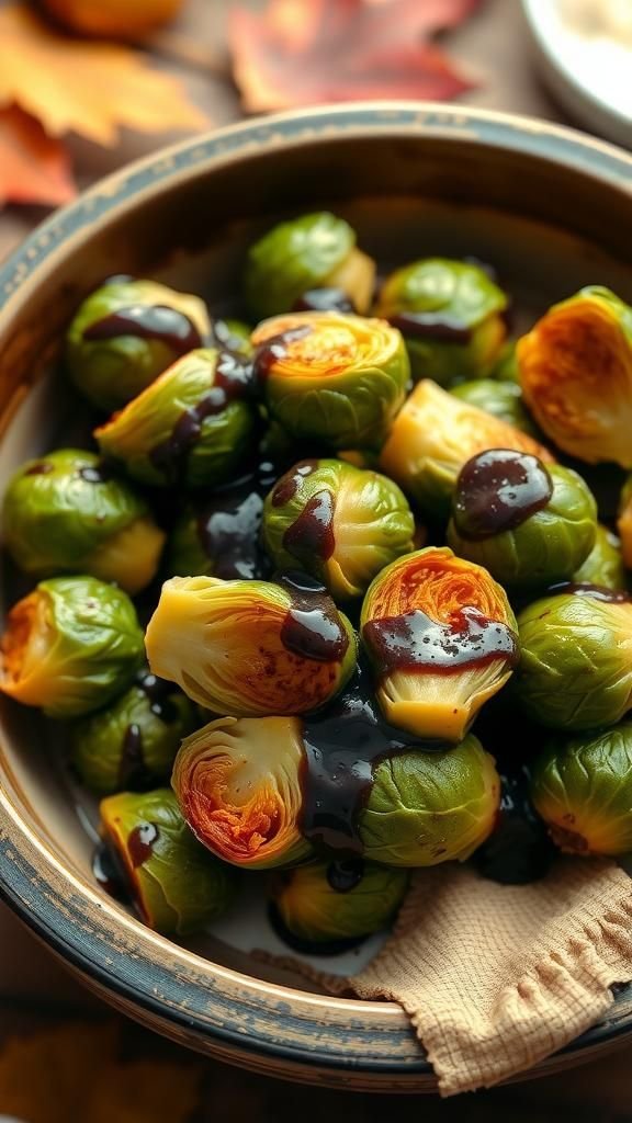 Brussels Sprouts Roasted With Balsamic Glaze