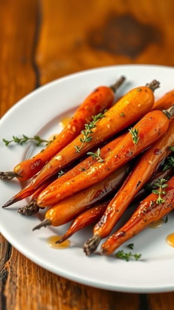 Maple-Glazed Carrots With Fresh Thyme